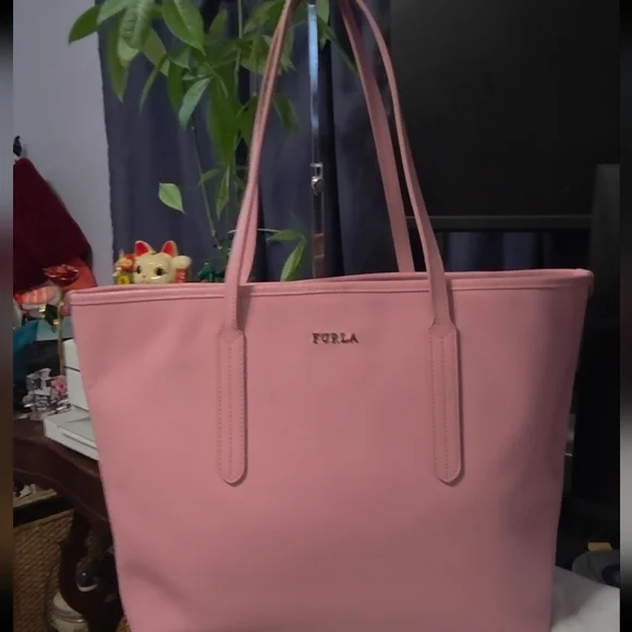 FURLA Tote, Pink- EUC - Picture 1 of 11
